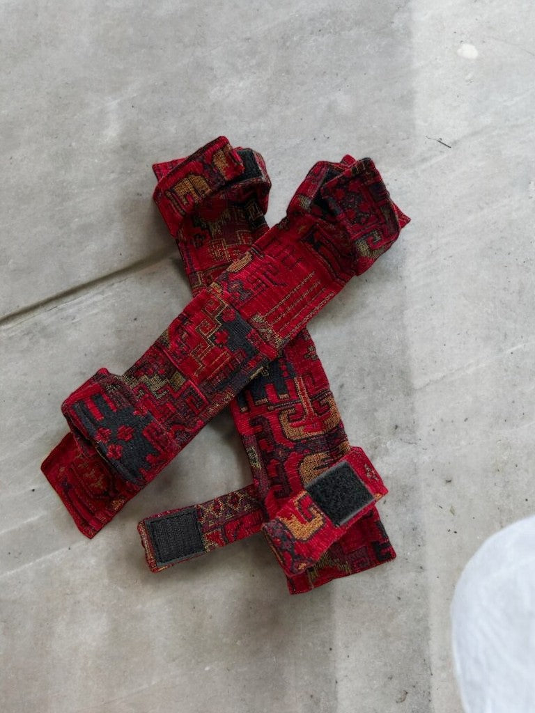 Kilim Designed Poang Armchair Slipcover with Footstool & Armrest Pads - Ethnic Pattern Seat Cover for Ikea Poäng