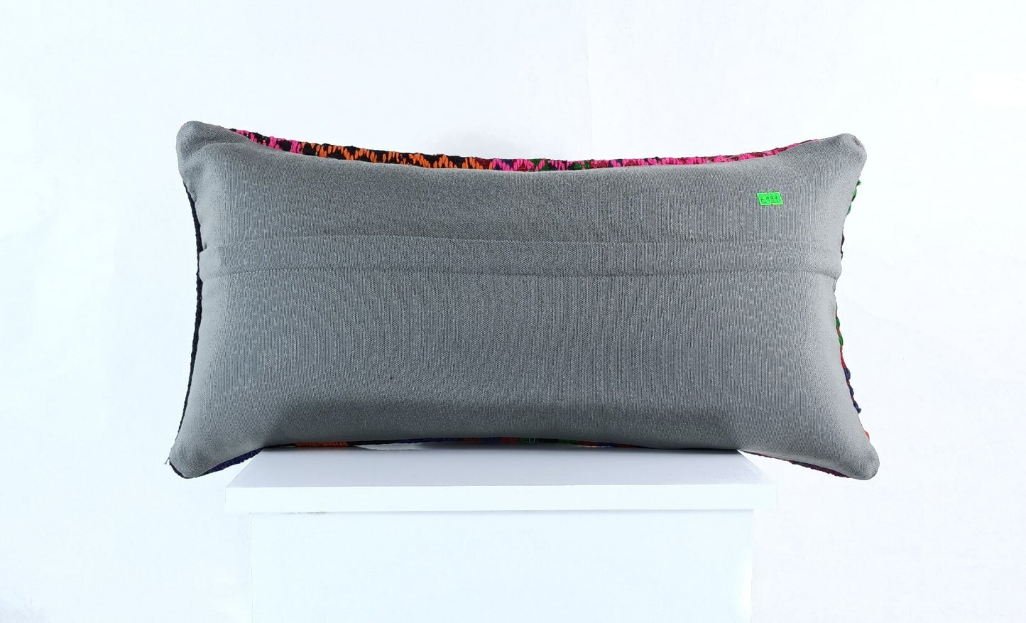 Handmade Turkish Kilim Pillow Cover 12x24 Ethnic Boho Sofa Lumbar Cushion E999