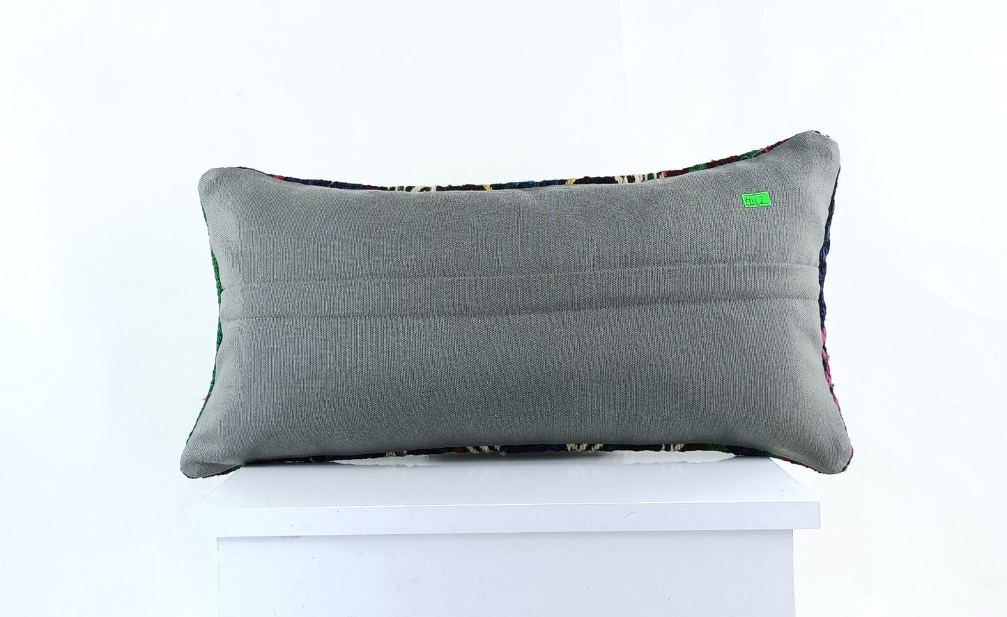 10x20 Kilim Lumbar Pillow Cover Vintage Ethnic Oushak Kilim Pillow Cover E1112