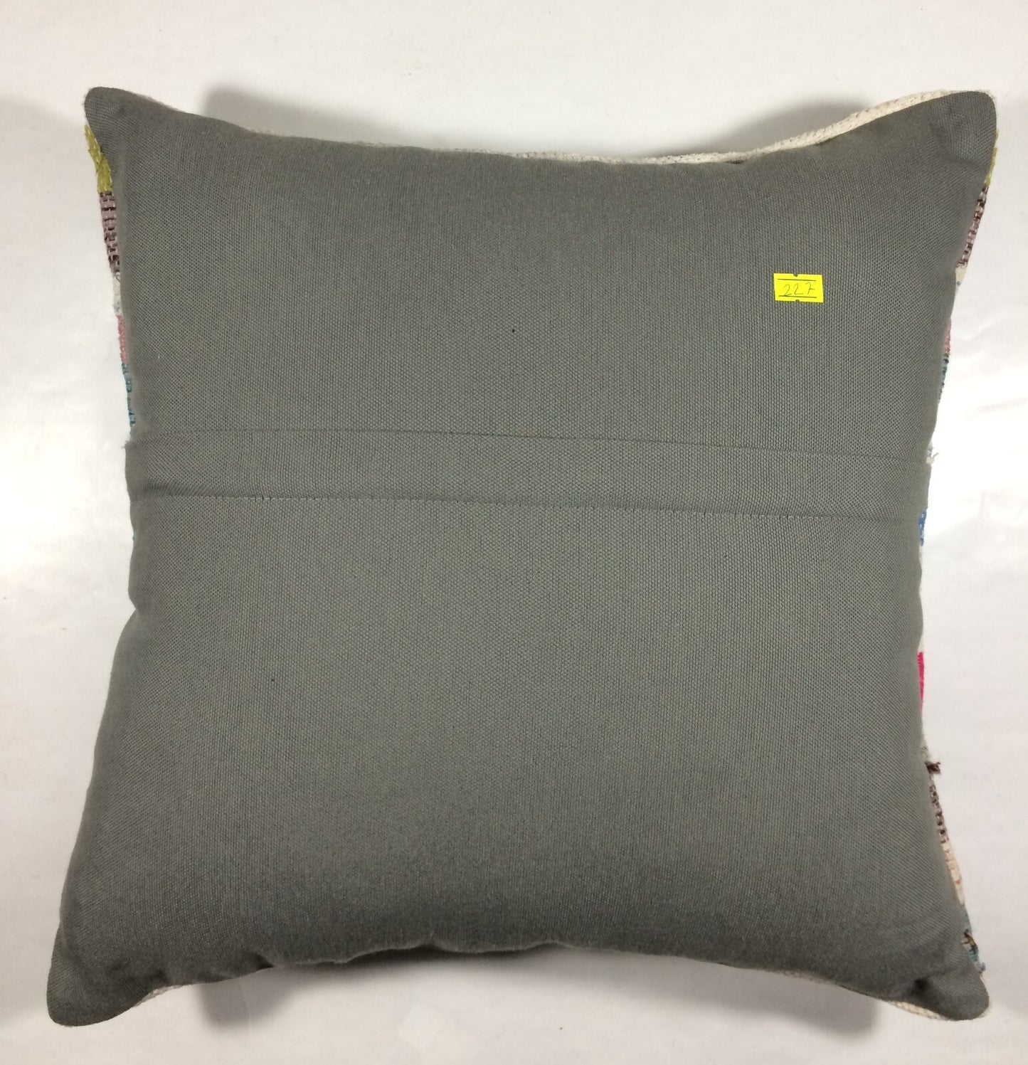 18"x18" Kilim Pillow Cover Handmade Turkish Vintage Cushion Tribal Lumbar 227