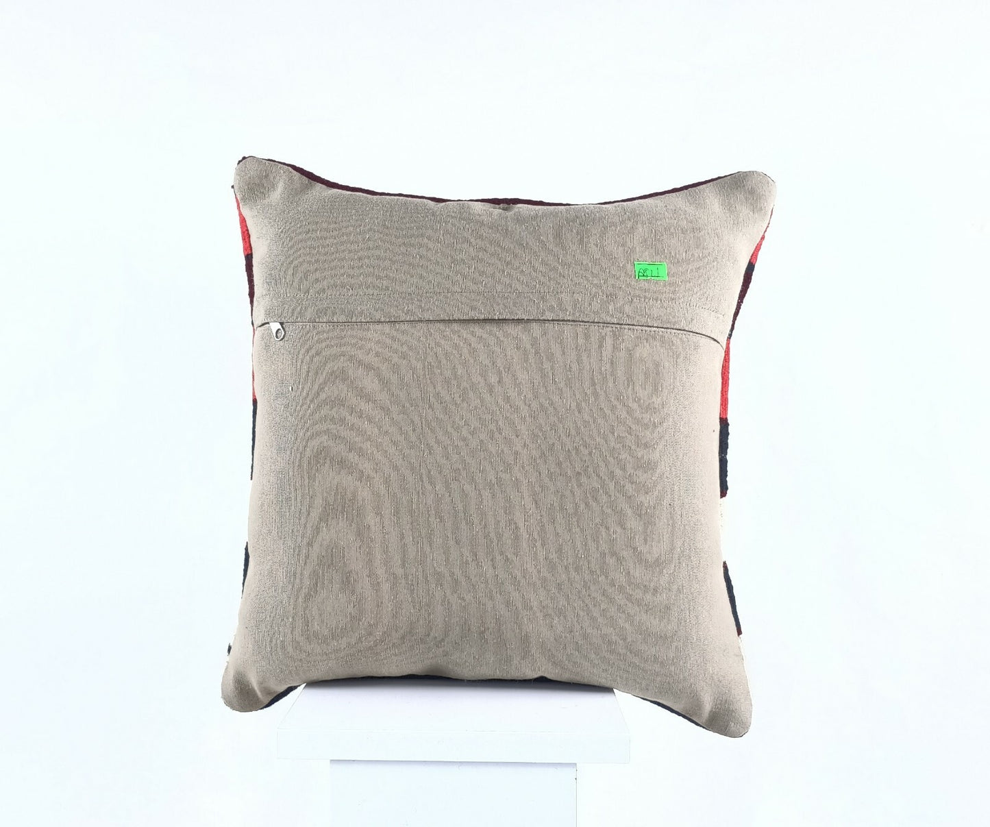 Turkish Kilim Pillow Cover 16x16 Home Decorative Wool Oushak Rug Cushion A521