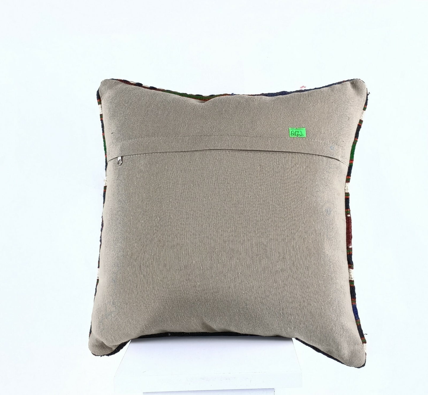 Turkish Handmade Kilim Pillow Cover 16x16 Home Decorative Wool Throw Lumbar A623