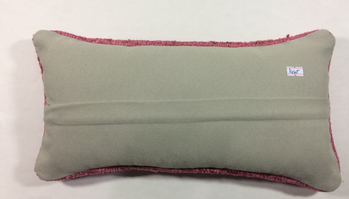 Turkish Cushion Cover 8"x16" Handmade Vintage Boho Ethnic Throw Pillow Case 1445