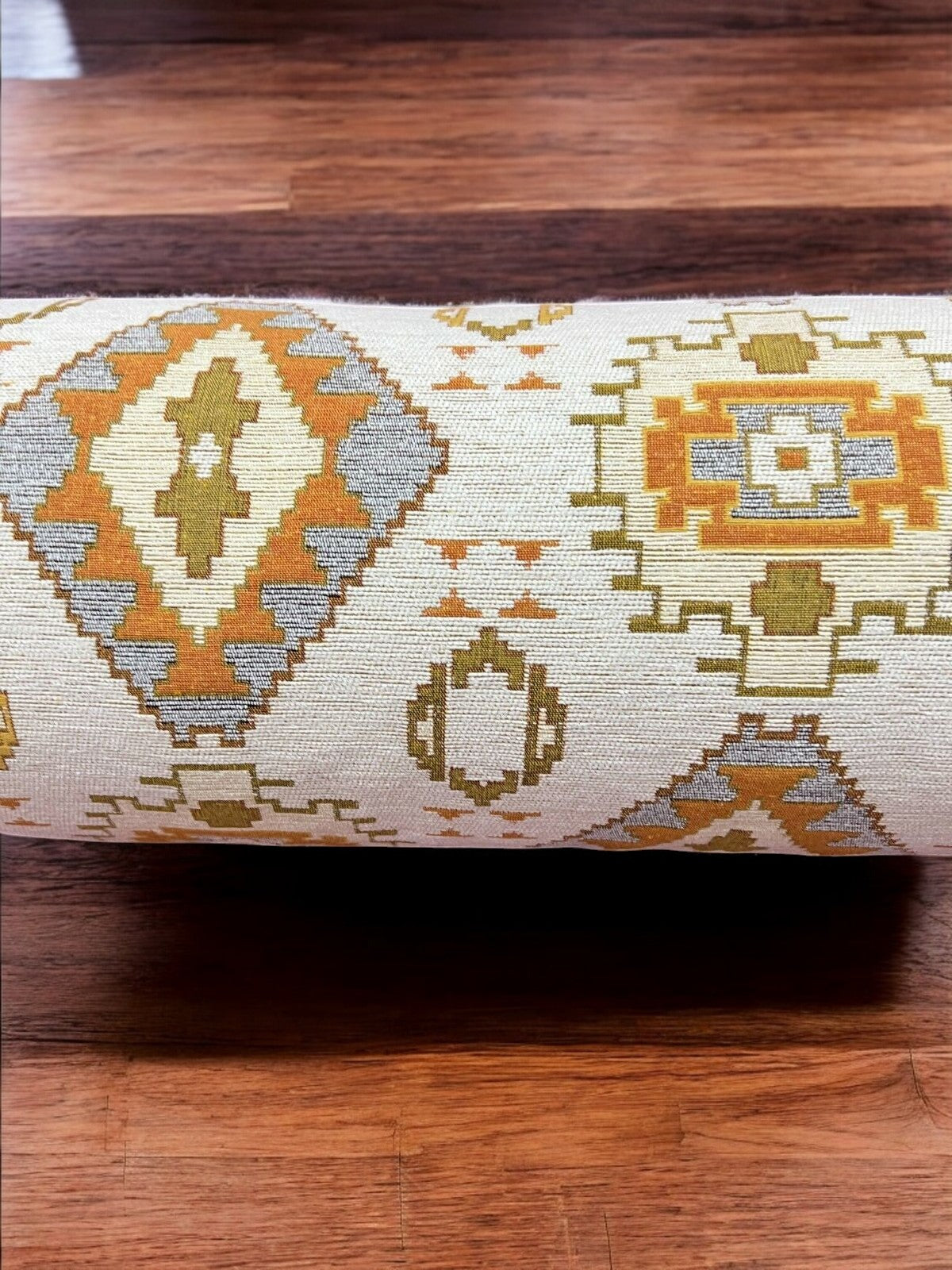 Bolster Pillow Cover Woven Soft Fabric Pattern Ethnic Tribal Oriental Bolster