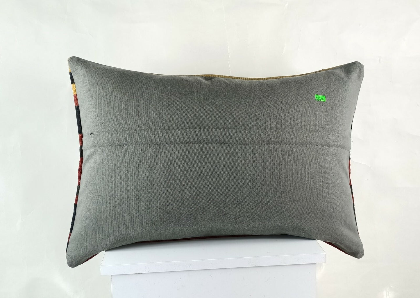 Kilim Pillow Cover 16x24 Ethnic Oushak Rug Boho Tribal Ottoman Cushion E1226