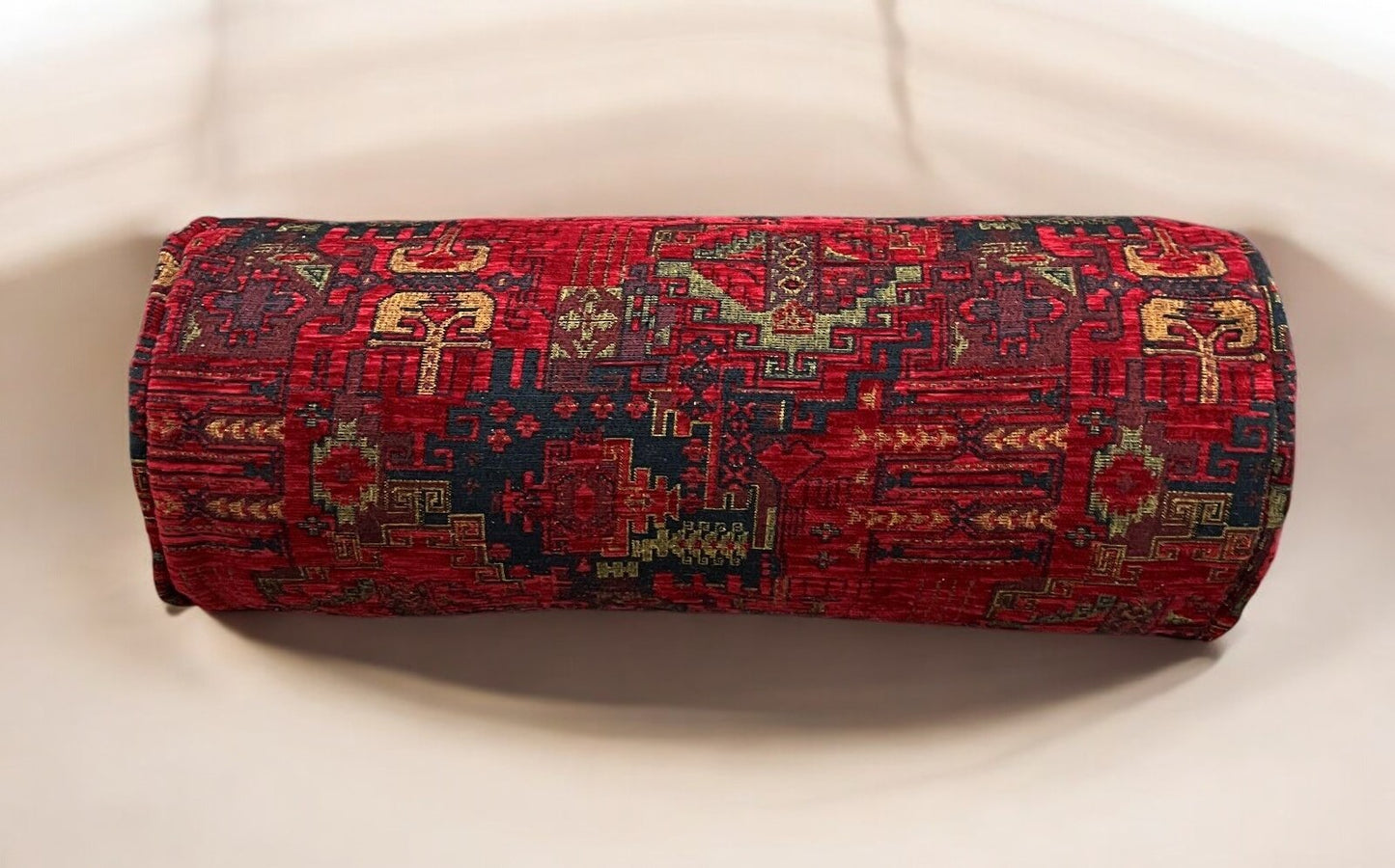 Bolster Pillow Cover Fabric Kilim Pattern Ethnic Tribal Oriental Bolster Pillow