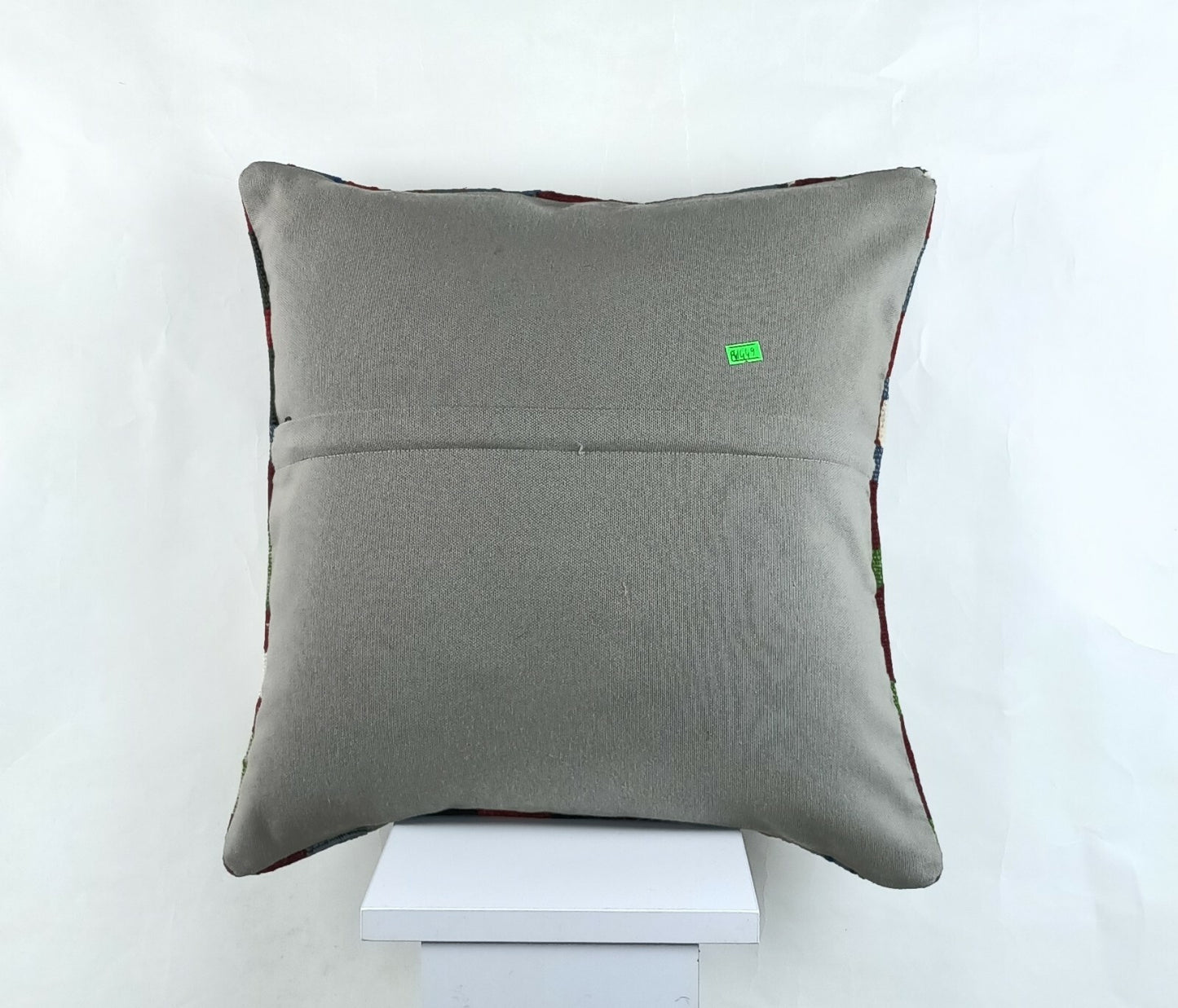 Throw Pillow Cover 18x18 Handmade Turkish Traditional Oushak Kilim Cushion A1449