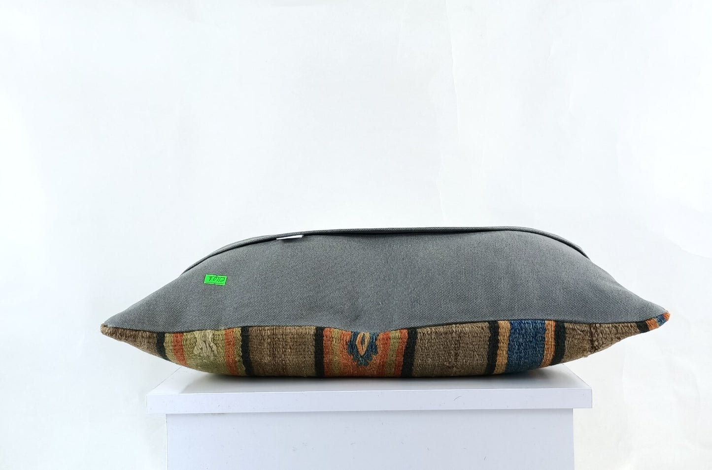 10x20 Kilim Lumbar Pillow Cover Vintage Ethnic Oushak Kilim Pillow Cover E1101