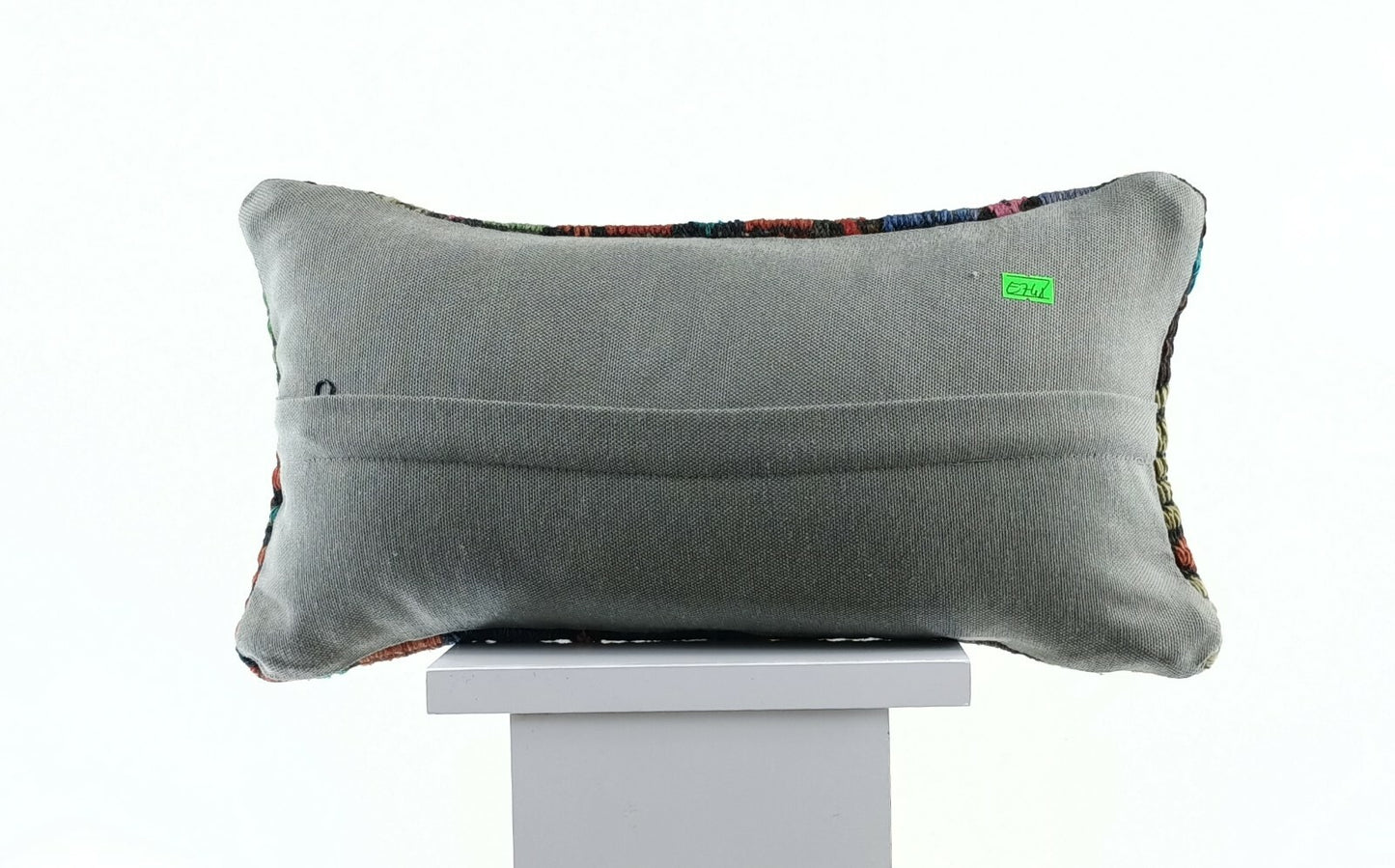 Oushak Pillow Cover 8x16 Handmade Turkish Oriental Kilim Decorative Lumbar E748