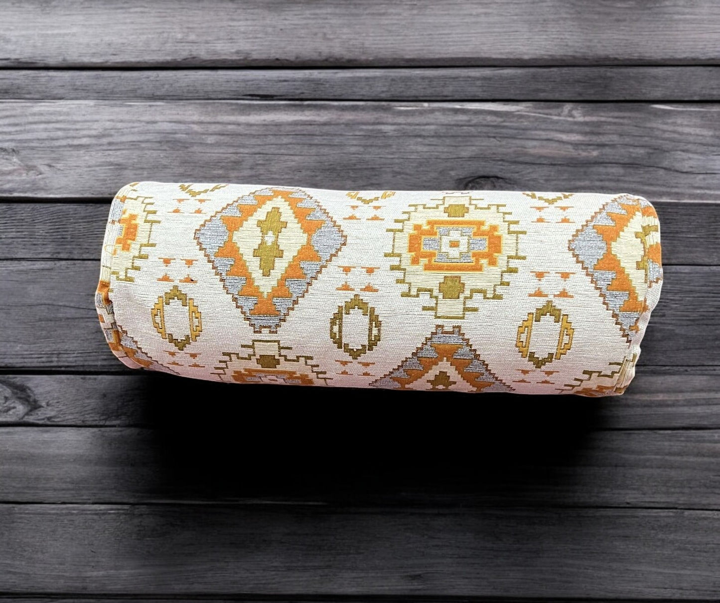 Bolster Pillow Cover Woven Soft Fabric Pattern Ethnic Tribal Oriental Bolster