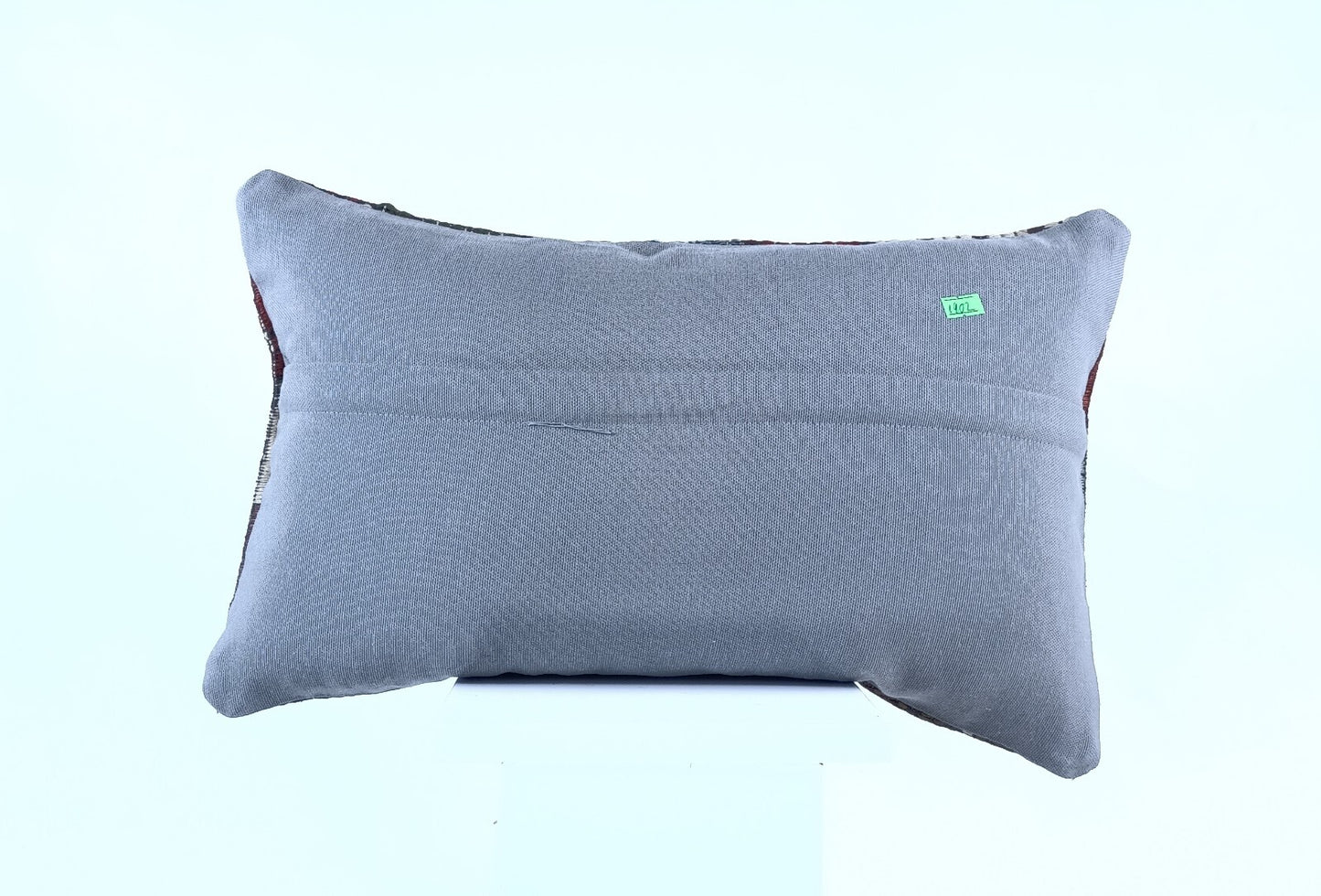 Kilim Pillow Cover 12x20 Handmade Turkish Rug Boho Ethnic Lumbar Cushion 1902