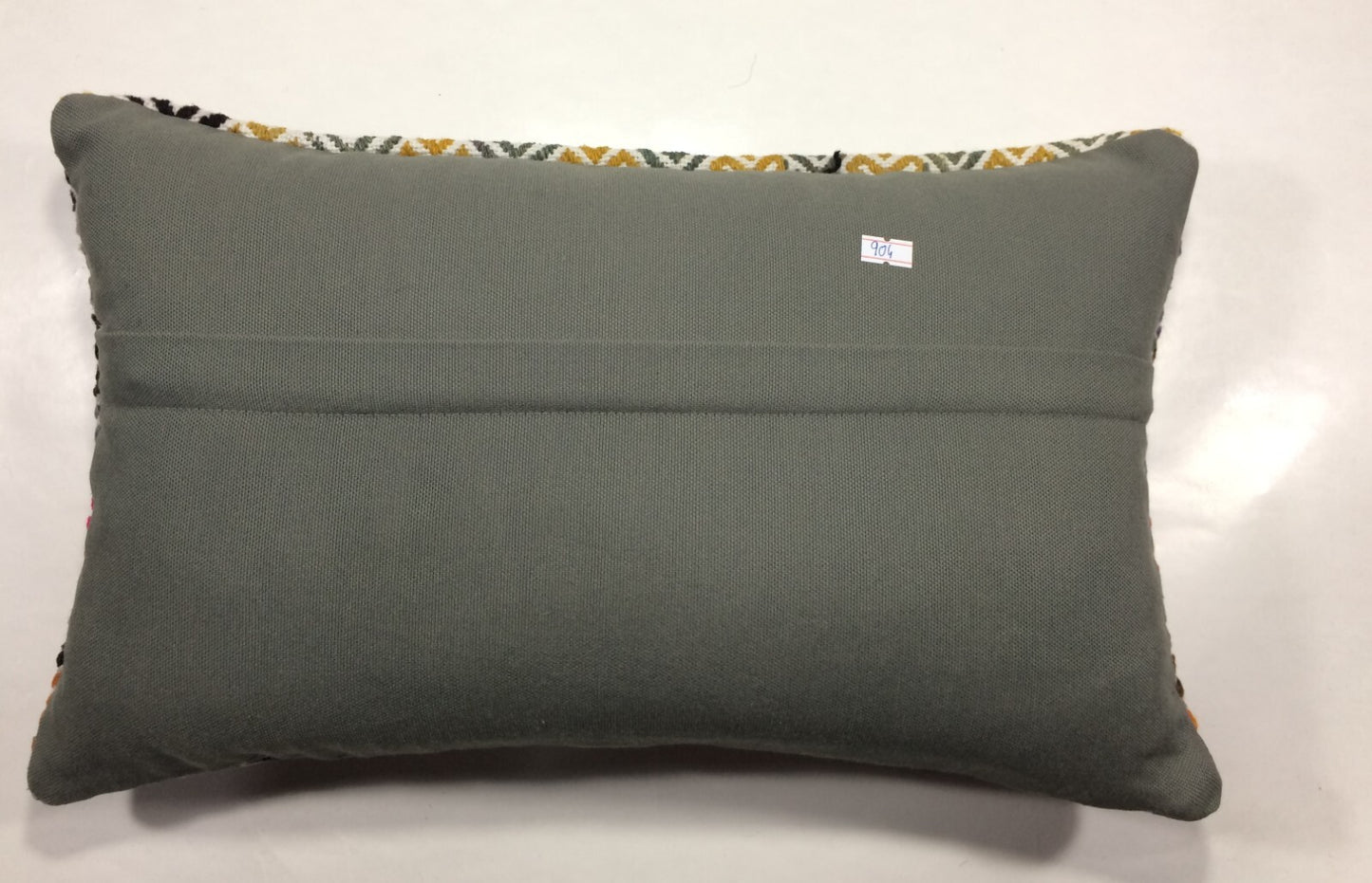 Kilim Pillow Cover 12x20 Handmade Turkish Rug Boho Ethnic Lumbar Cushion 904