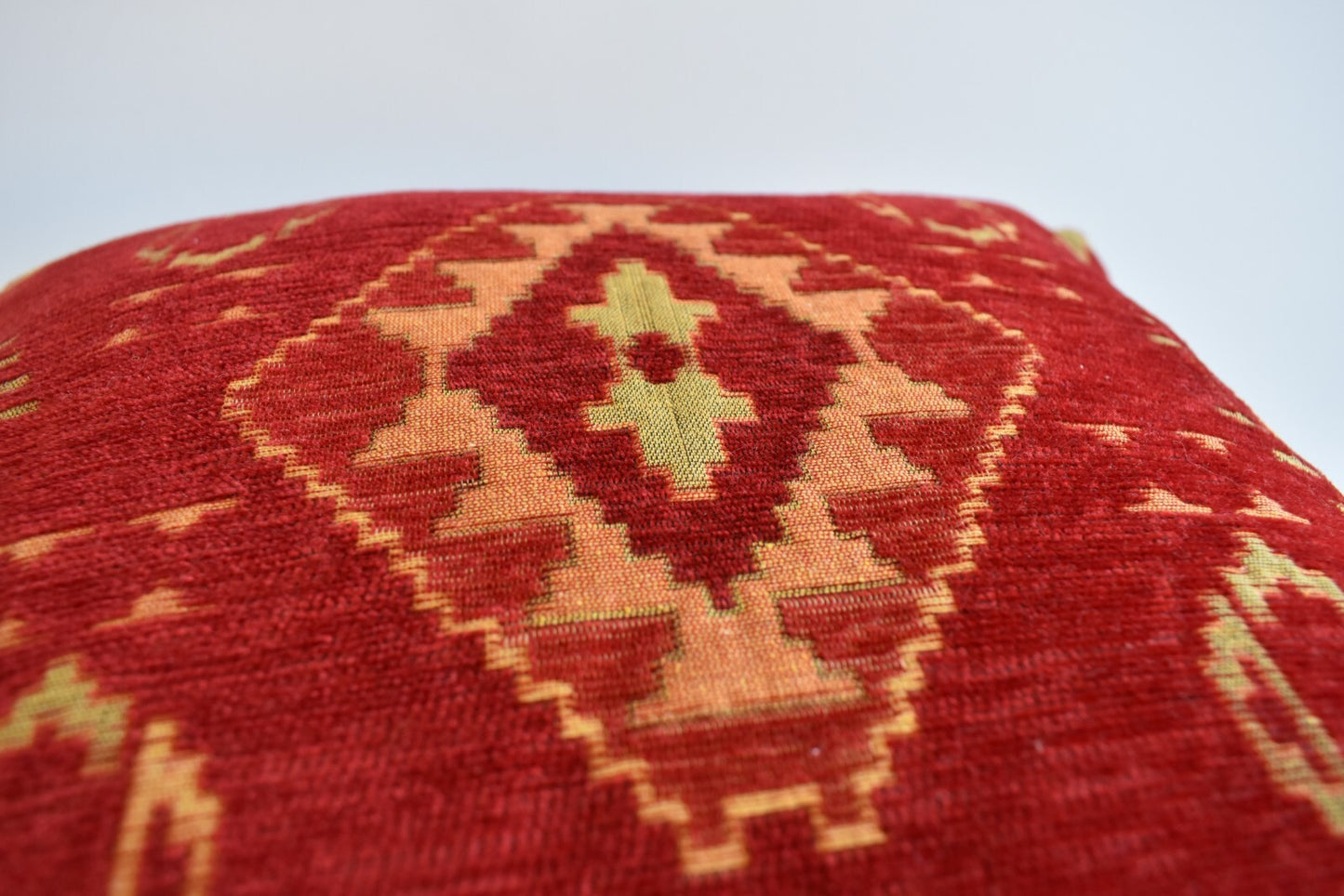 2 pcs/set Kilim Design Fabric Pillow Cover Handmade Ethnic Tribal Rustic Lumbar