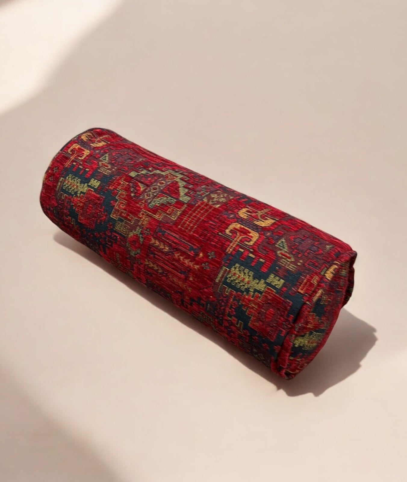 Bolster Pillow Cover Fabric Kilim Pattern Ethnic Tribal Oriental Bolster Pillow