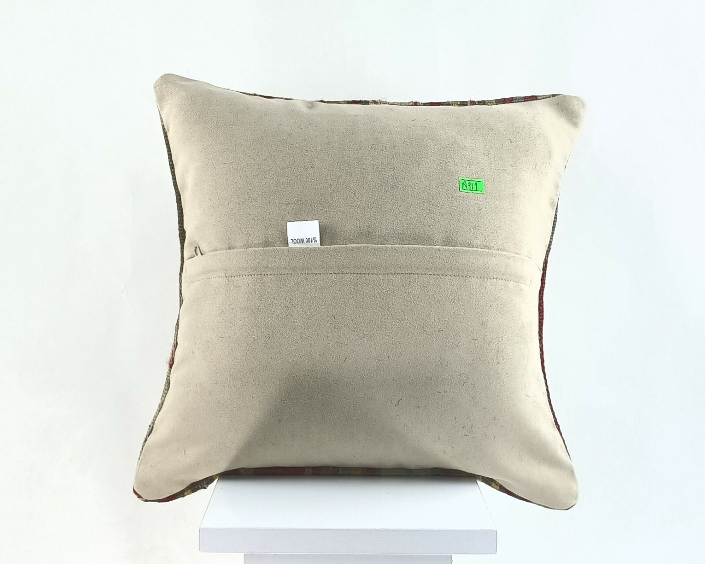 Kilim Pillow Cover 14x14 Home Decorative Ethnic Tribal Oushak Wool Cushion A919