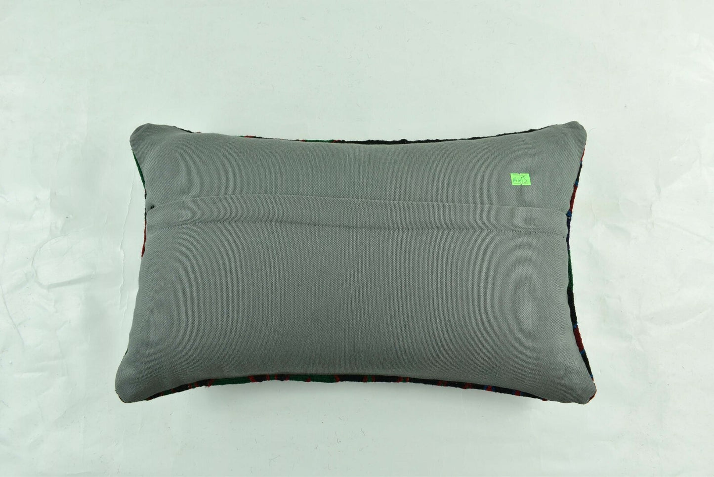 Kilim Pillow Cover 12x20 Turkish Handmade Vintage Couch Lumbar Cushion A1853