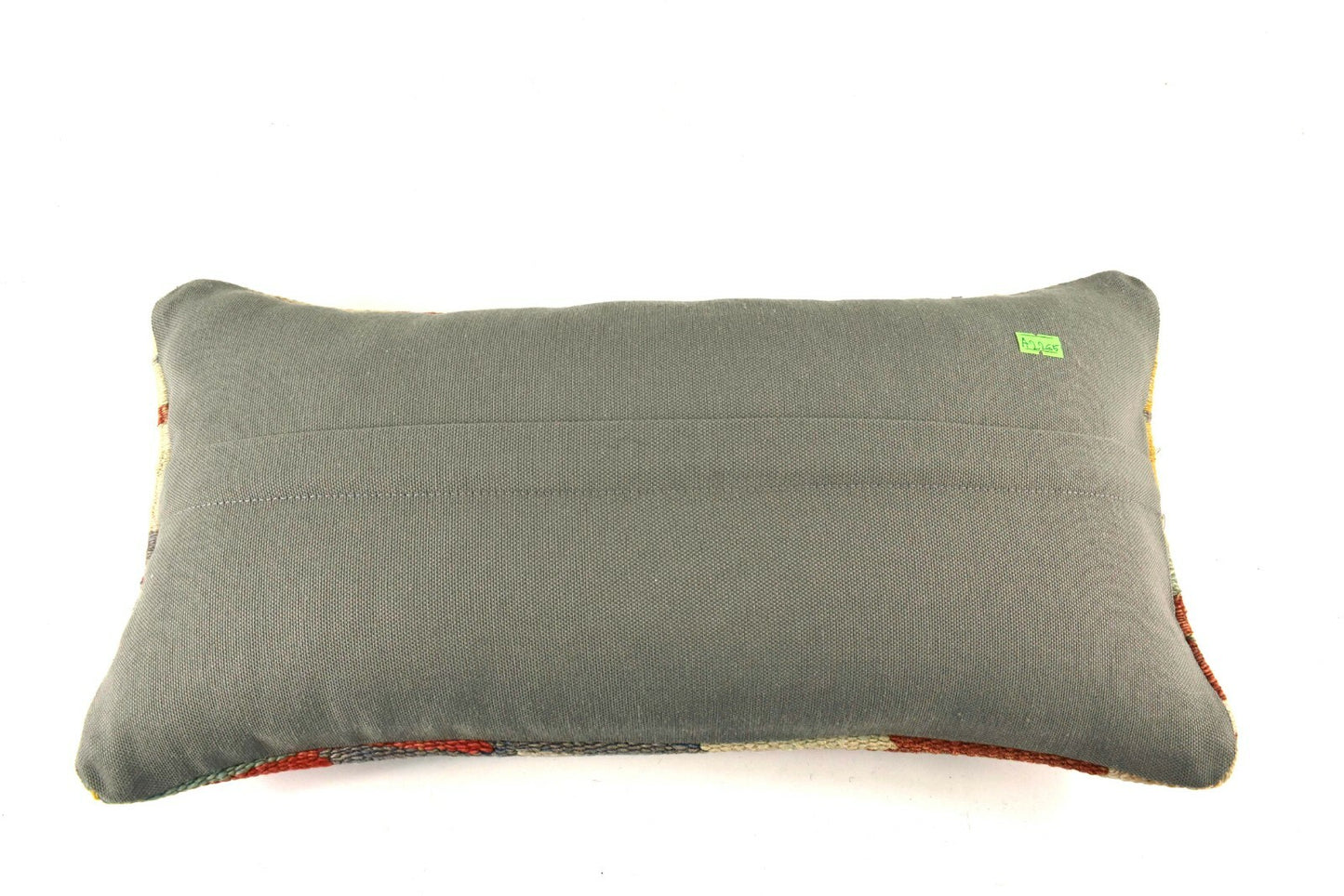 Kilim Lumbar Pillow Cover 10x20 Decorative Sofa Couch Handmade Cushion A2265