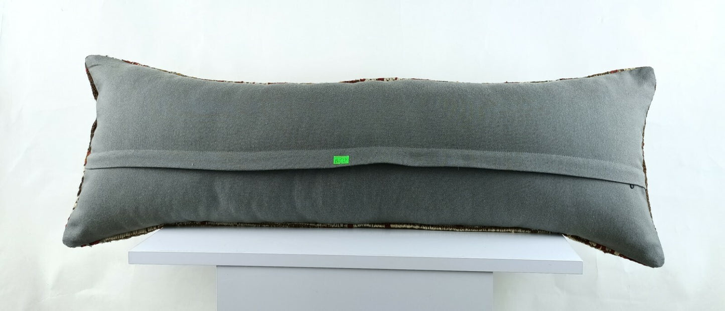 Kilim Pillow Cover 12x36 Home Decorative Handmade Ottoman Long Lumbar A1527