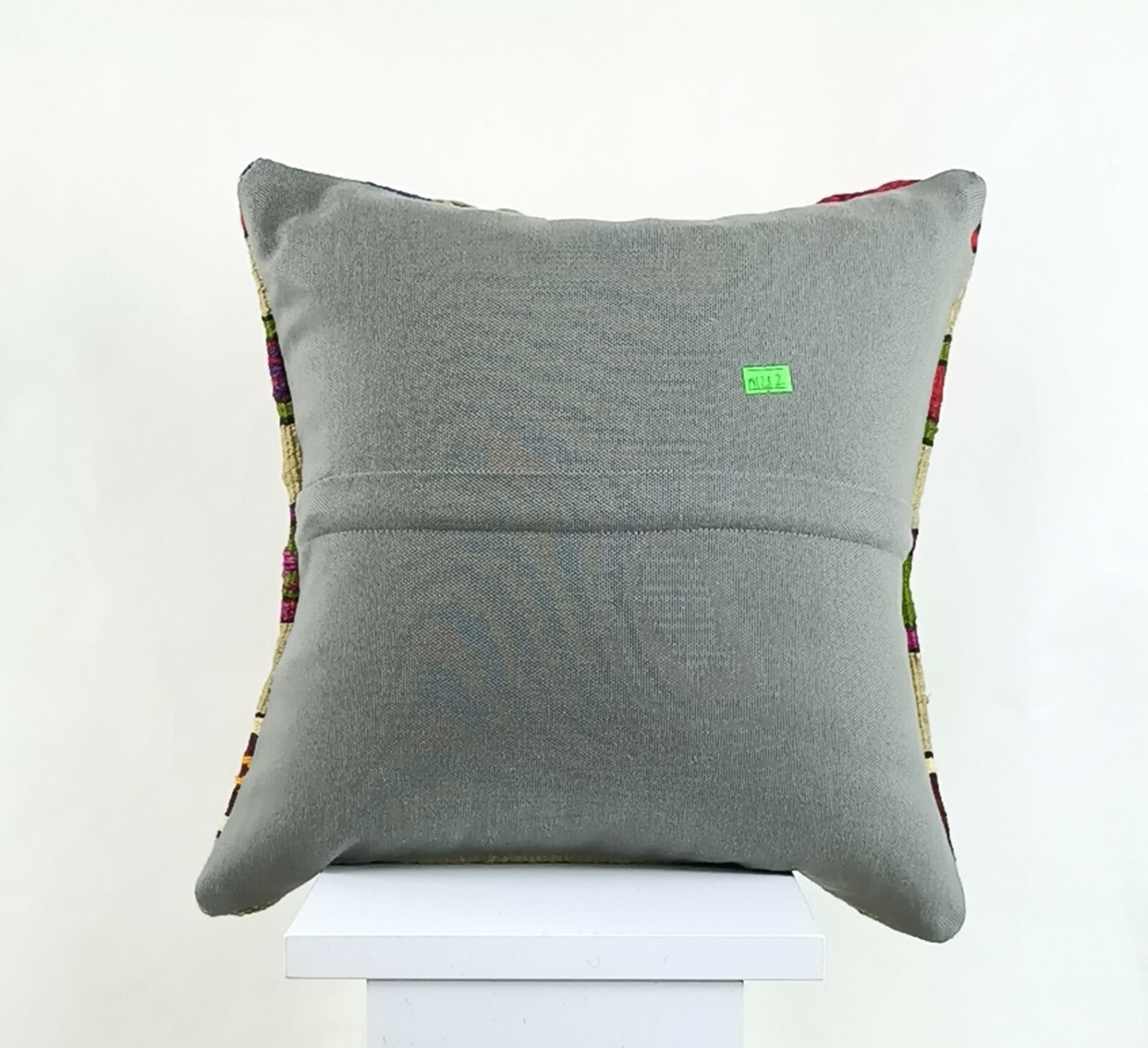 14x14 Kilim Cushion Cover Turkish Ottoman Boho Rustic Throw Pillow Case A1282