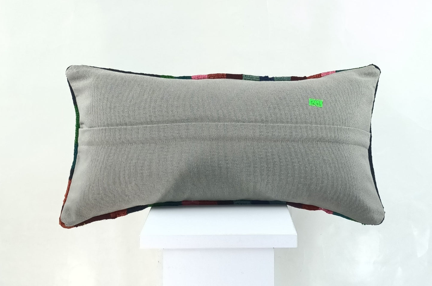 10x20 Kilim Lumbar Pillow Cover Vintage Ethnic Oushak Kilim Pillow Cover 2242