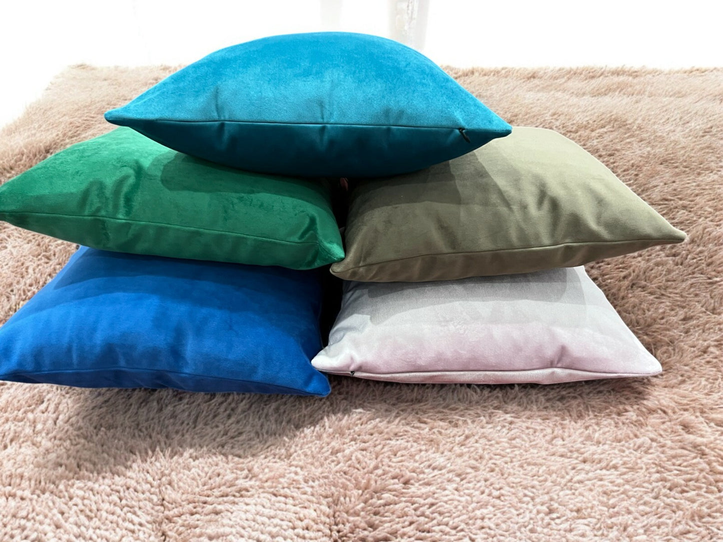 Velvet Throw Pillow Cover Soft Sofa Couch Home Decorative Double Sided Cushion