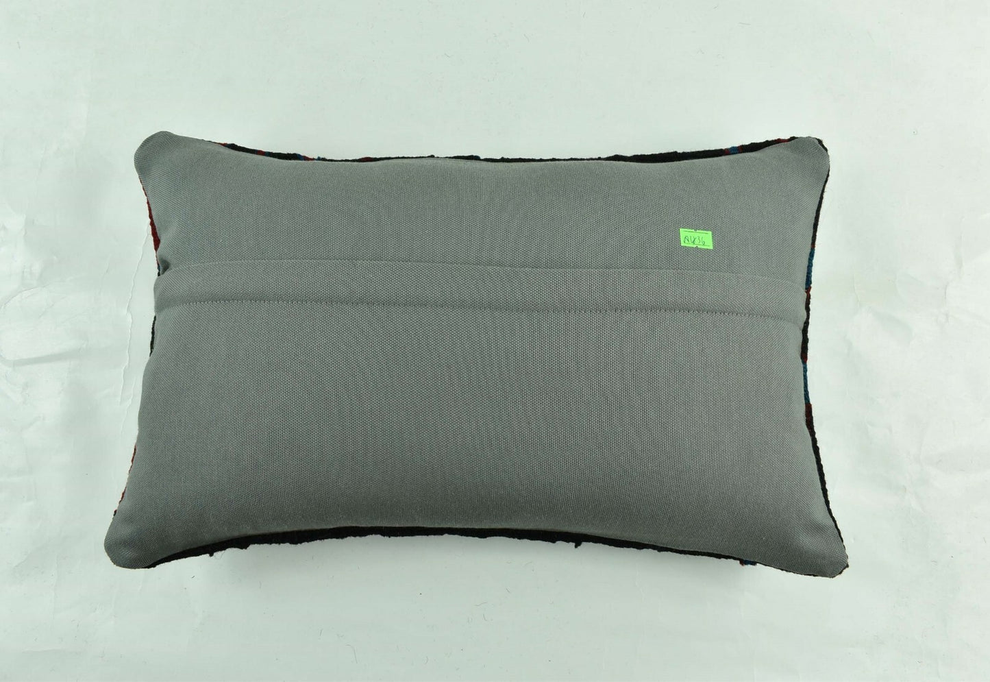 Kilim Pillow Cover 12x20 Turkish Handmade Vintage Couch Lumbar Cushion A1836