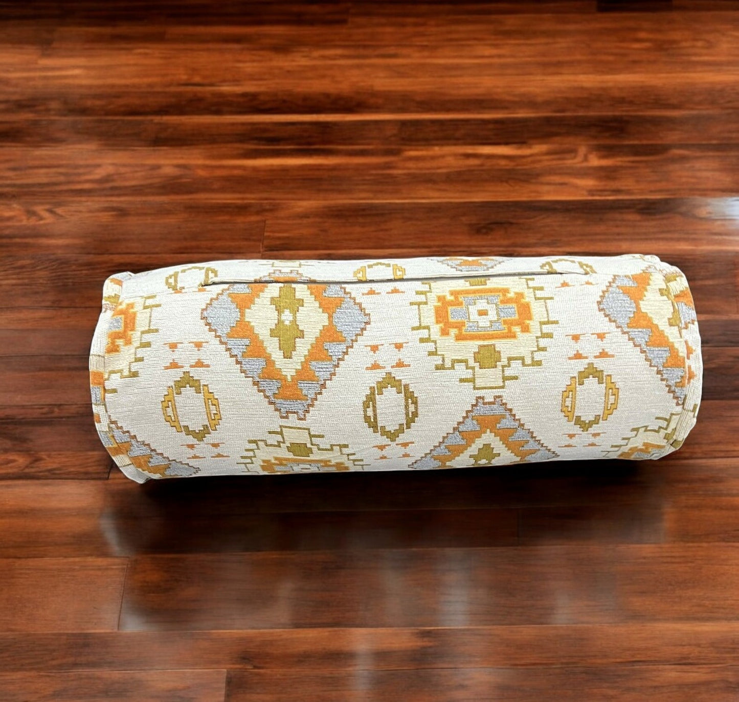 Bolster Pillow Cover Woven Soft Fabric Pattern Ethnic Tribal Oriental Bolster