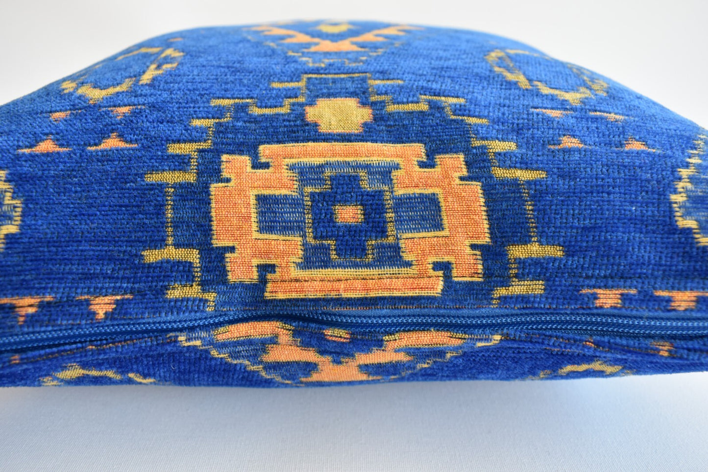 2 pcs/set Kilim Design Fabric Pillow Cover Handmade Ethnic Tribal Boho Lumbar