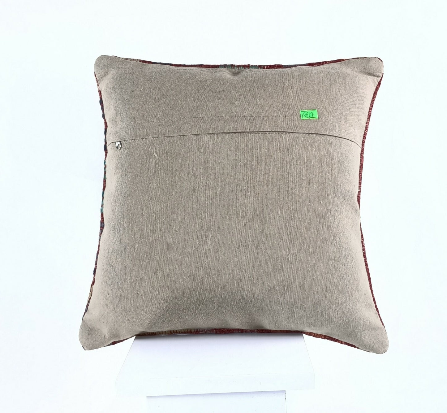 Turkish Handmade Kilim Pillow Cover 16x16 Home Decorative Wool Throw Lumbar A617