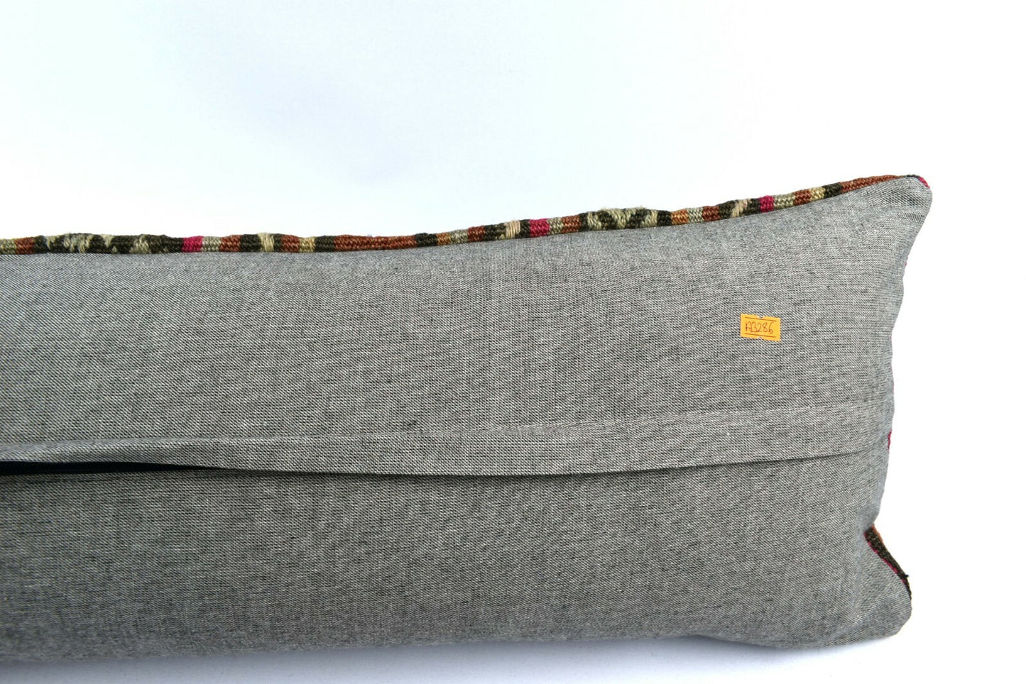 Kilim Pillow Cover 12x48 Vintage Handwoven Long Lumbar Pillow Cover A3286