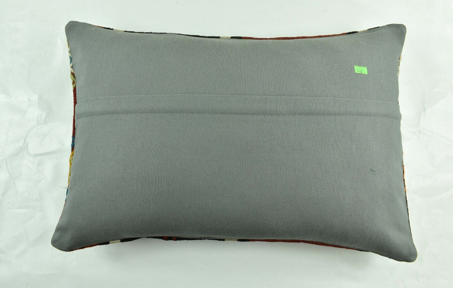 Kilim Pillow Cover 16x24 Tribal Vintage Turkish Carpet Lumbar Pillow Cover 3081