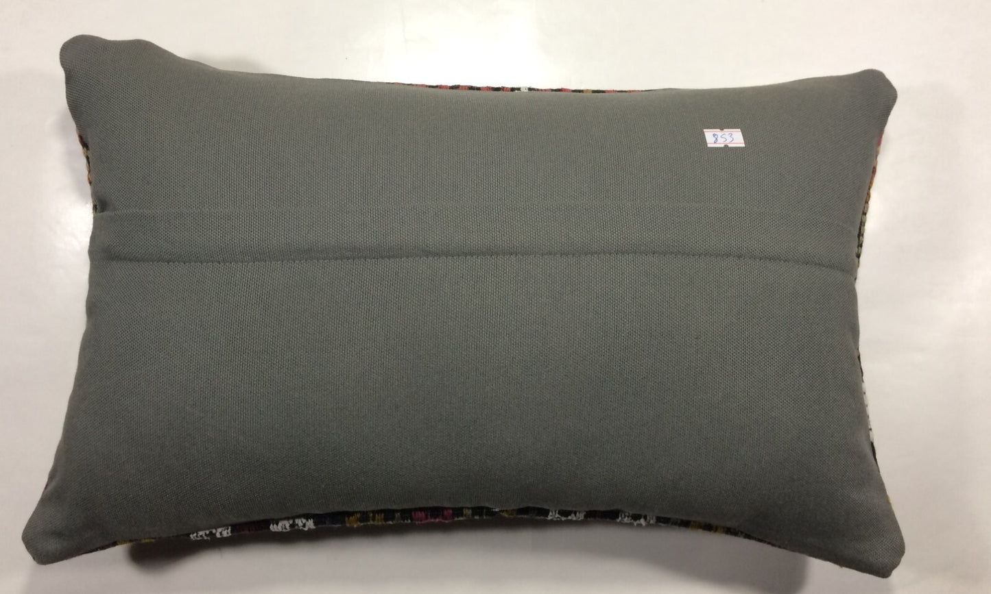 Kilim Pillow Cover 12x20 Handmade Turkish Rug Boho Ethnic Lumbar Cushion 853