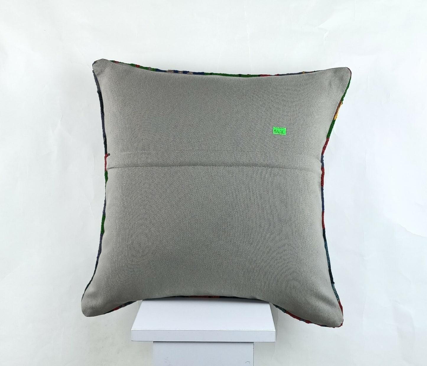 Throw Pillow Cover 18x18 Handmade Turkish Traditional Oushak Kilim Cushion A1438