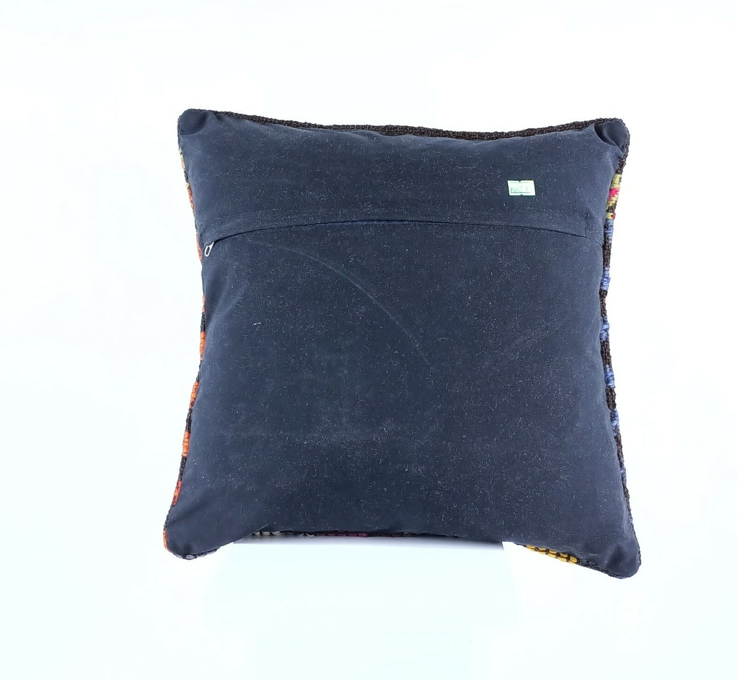 Turkish Handmade Kilim Pillow Cover 16x16 Home Decorative Wool Throw Lumbar A627