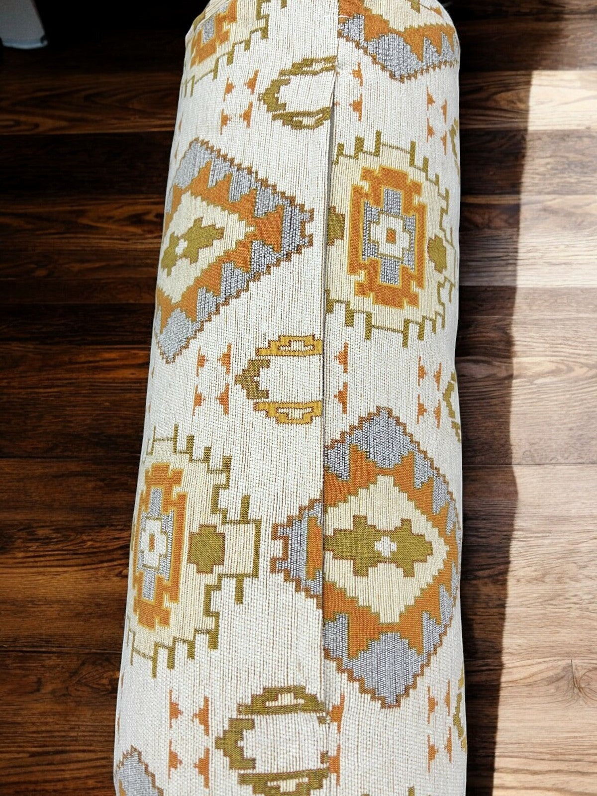 Bolster Pillow Cover Woven Soft Fabric Pattern Ethnic Tribal Oriental Bolster