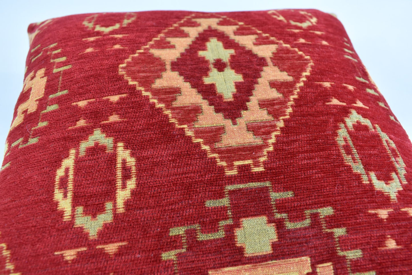2 pcs/set Kilim Design Red Pillow Cover Throw Cushion Sofa Couch Tribal Lumbar
