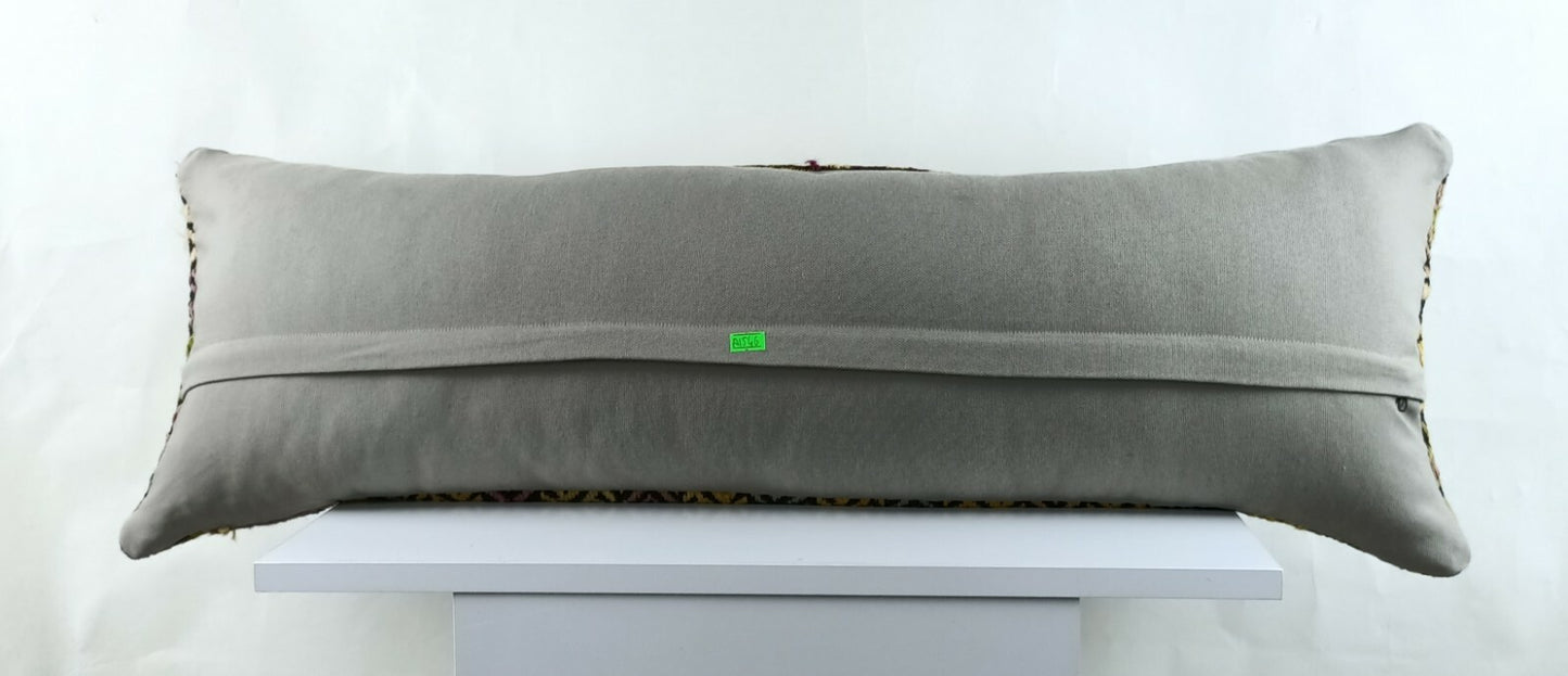 Kilim Pillow Cover 12x36 Home Decorative Handmade Ottoman Long Lumbar A1546