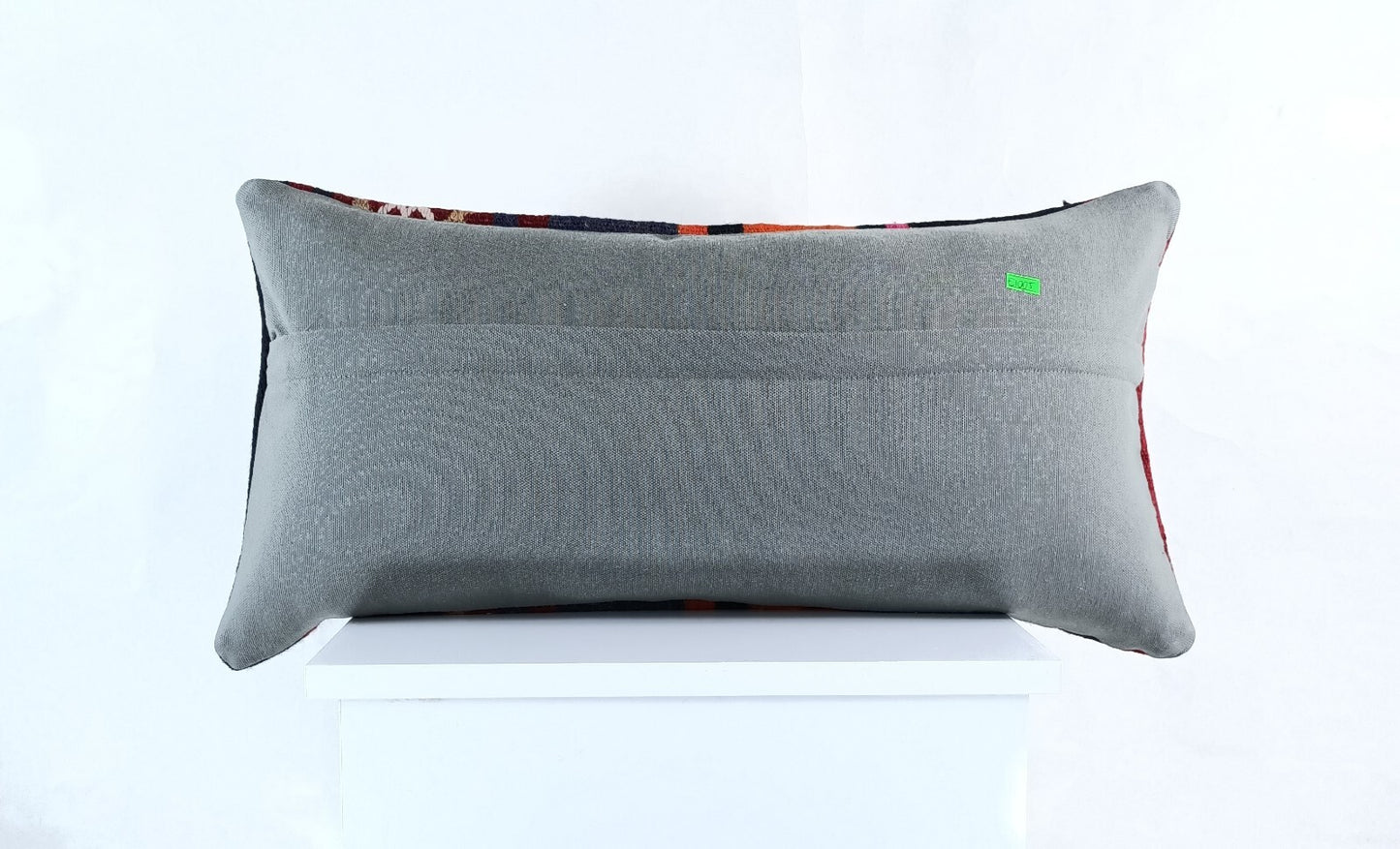 Handmade Turkish Kilim Pillow Cover 12x24 Ethnic Boho Sofa Lumbar Cushion E1005