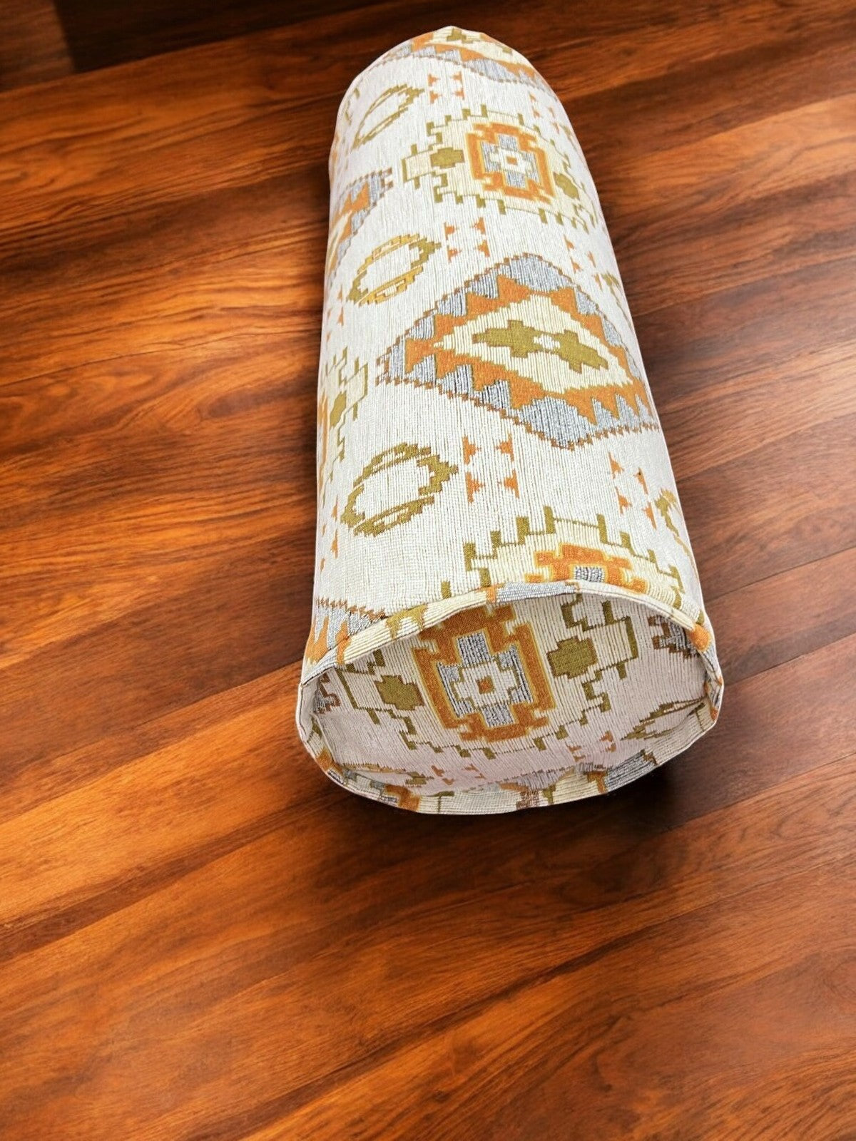 Bolster Pillow Cover Woven Soft Fabric Pattern Ethnic Tribal Oriental Bolster