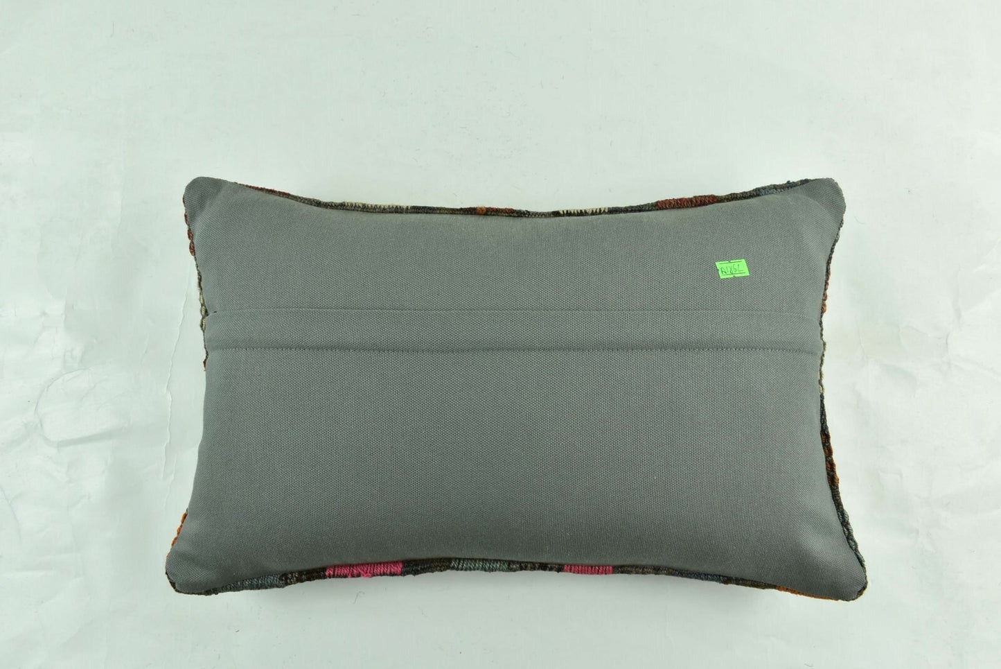 Kilim Pillow Cover 12x20 Turkish Handmade Vintage Couch Lumbar Cushion A1862