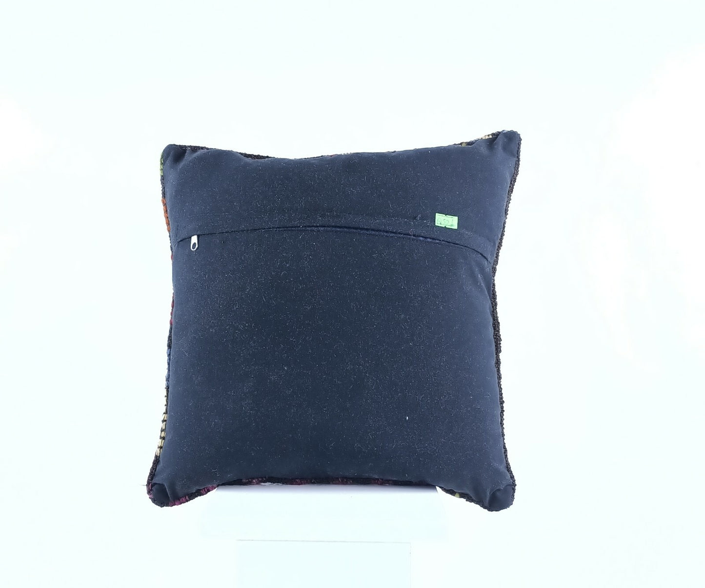 Turkish Kilim Pillow Cover 16x16 Home Decorative Wool Handmade Rug Cushion A501