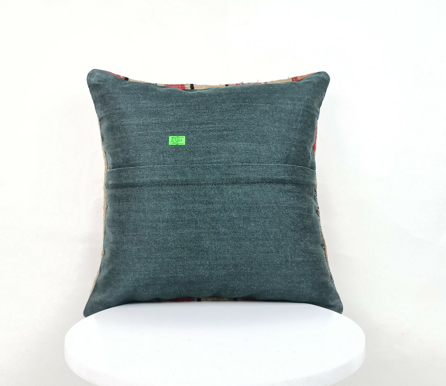 Kilim Pillow Cover 14x14 Handmade Anatolian Traditional Ottoman Cushion A334