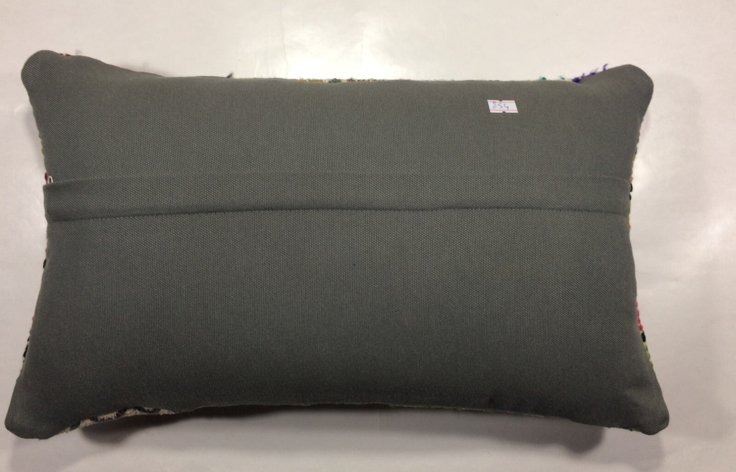 Kilim Pillow Cover 12x20 Handmade Turkish Rug Boho Ethnic Lumbar Cushion 854