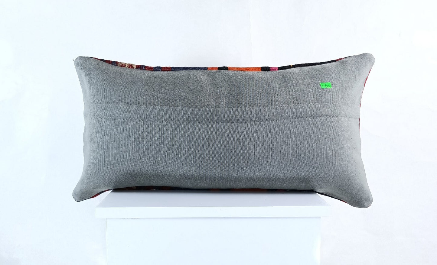 Handmade Turkish Kilim Pillow Cover 12x24 Ethnic Boho Sofa Lumbar Cushion E993