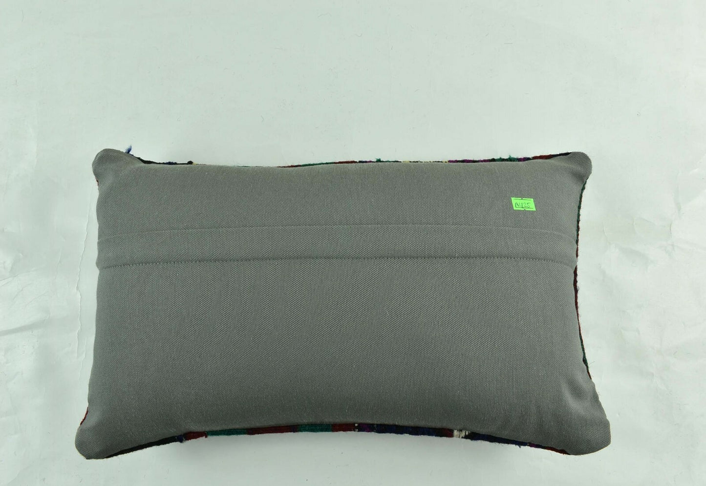 Kilim Pillow Cover 12x20 Turkish Handmade Vintage Couch Lumbar Cushion A1825