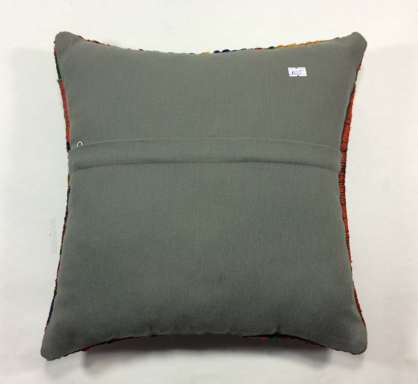 16x16 Kilim Pillow, Turkish Oushak Cushion Aztec Ethnic Throw Boho Tribal A25