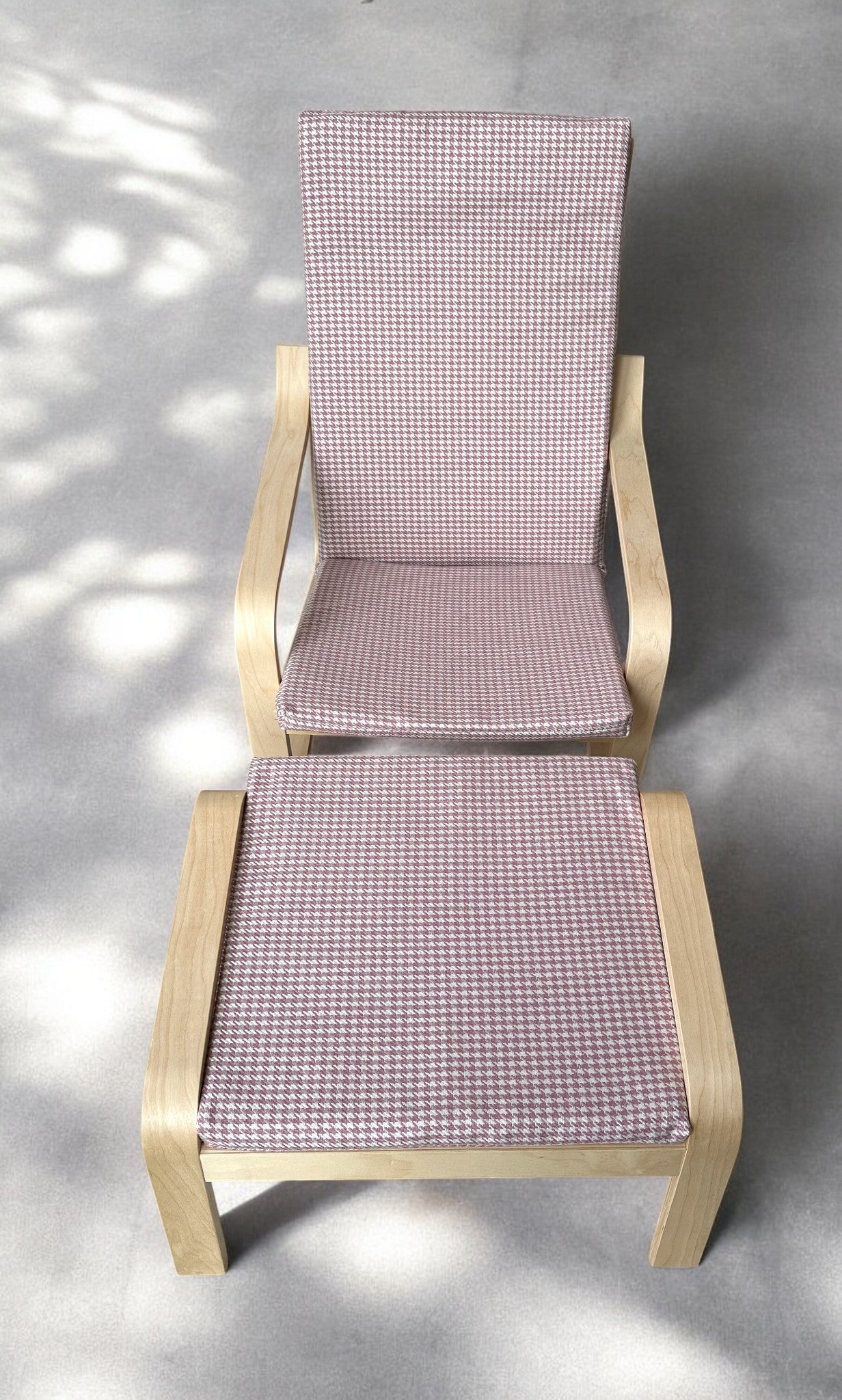 Custom Made Poang Armchair Cover - Ikea Poäng Chair Cushion Slipcover, Upholstery Fabric Seat Pads (ONLY COVER)