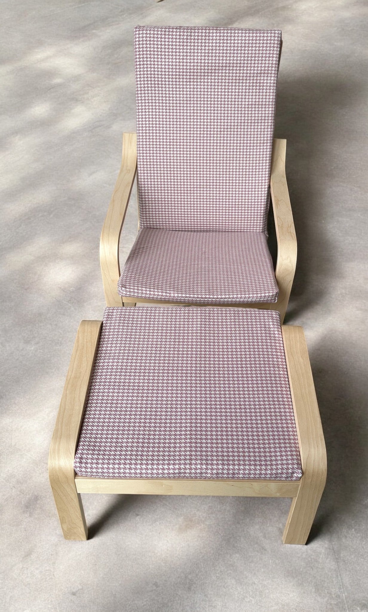 Custom Made Poang Armchair Cover - Ikea Poäng Chair Cushion Slipcover, Upholstery Fabric Seat Pads (ONLY COVER)