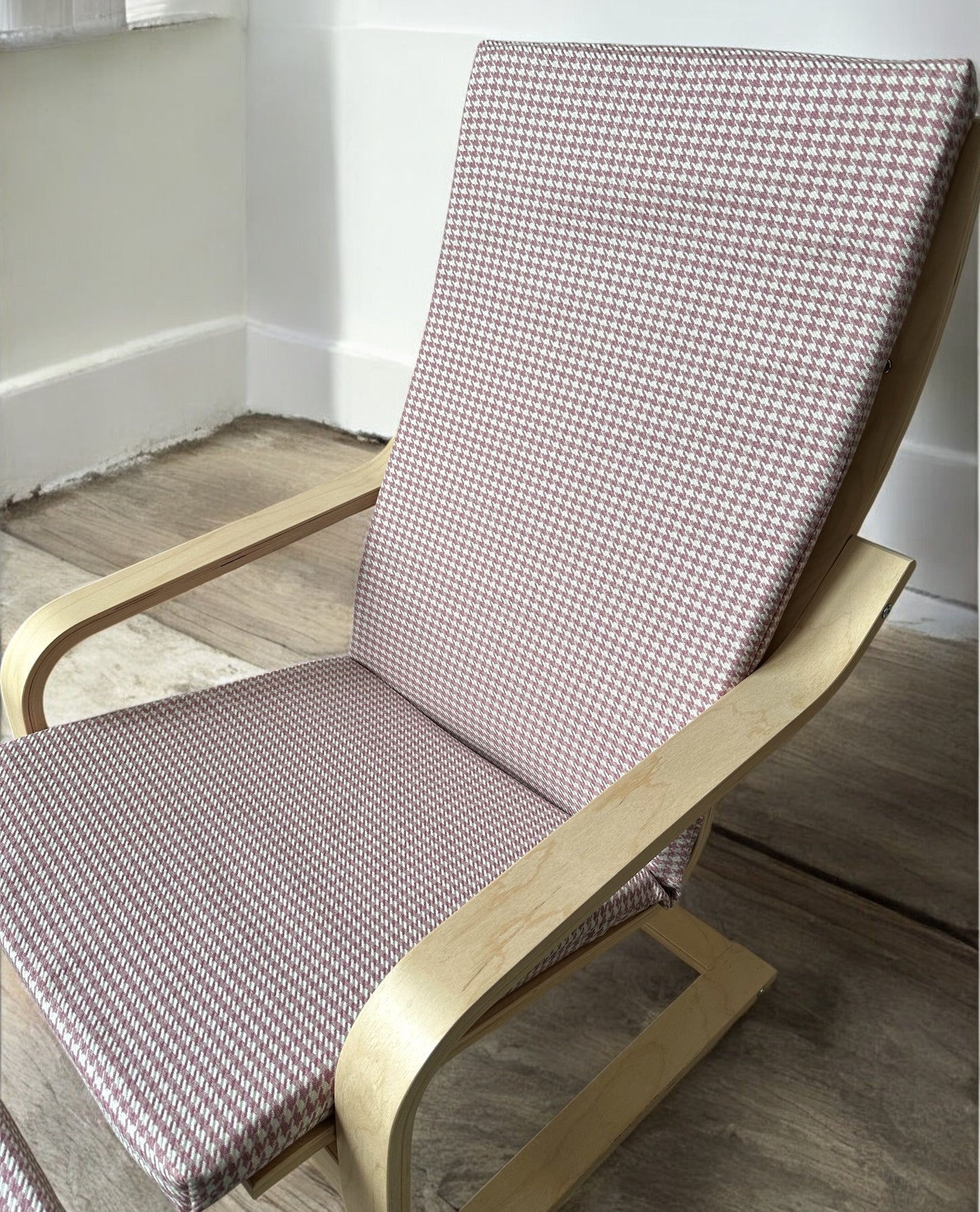 Custom Made Poang Armchair Cover - Ikea Poäng Chair Cushion Slipcover, Upholstery Fabric Seat Pads (ONLY COVER)