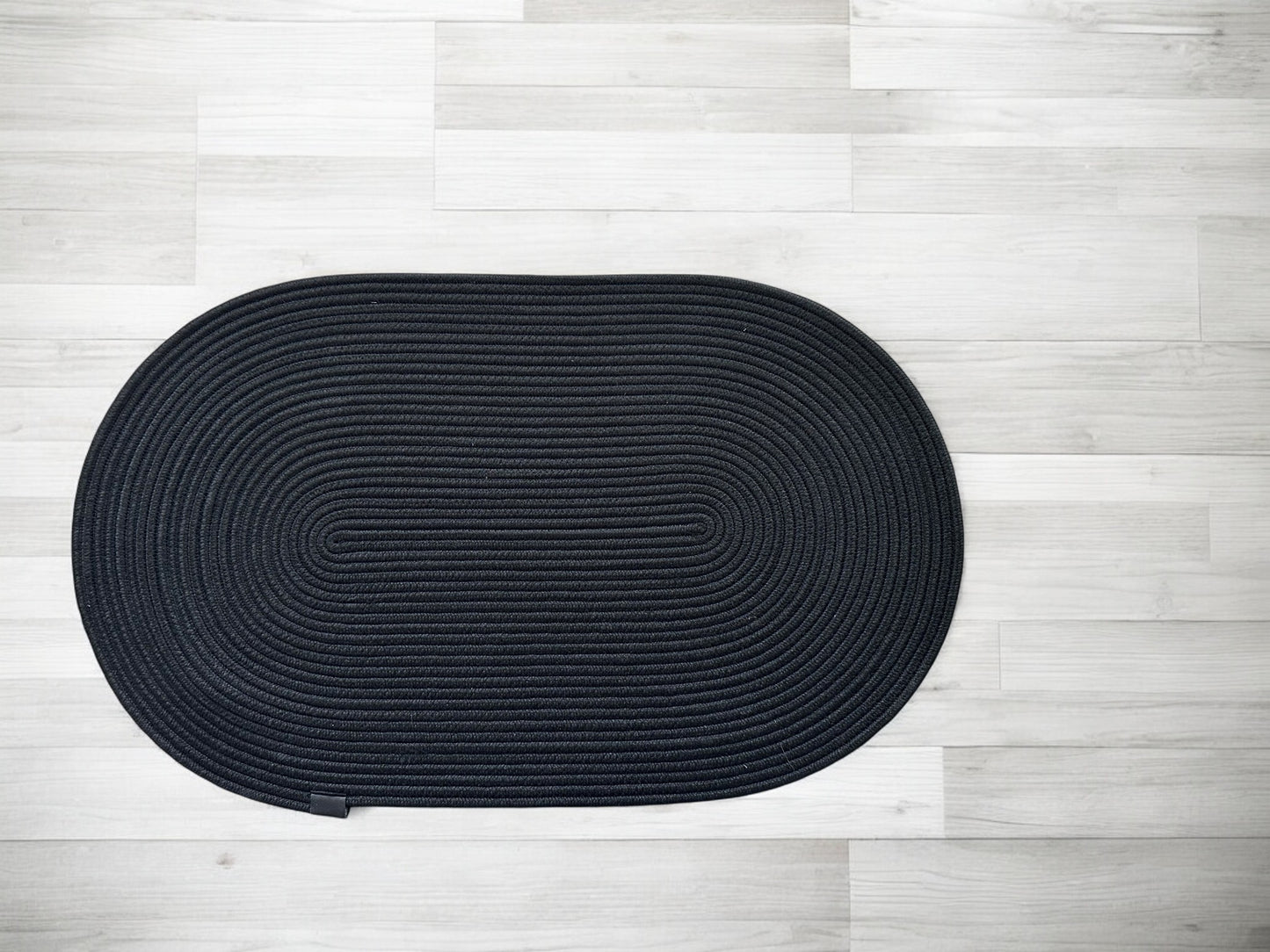 Custom Made Oval Rope Doormat - Jute, Double-Sided Front Door Mat, Colorful Indoor Rug